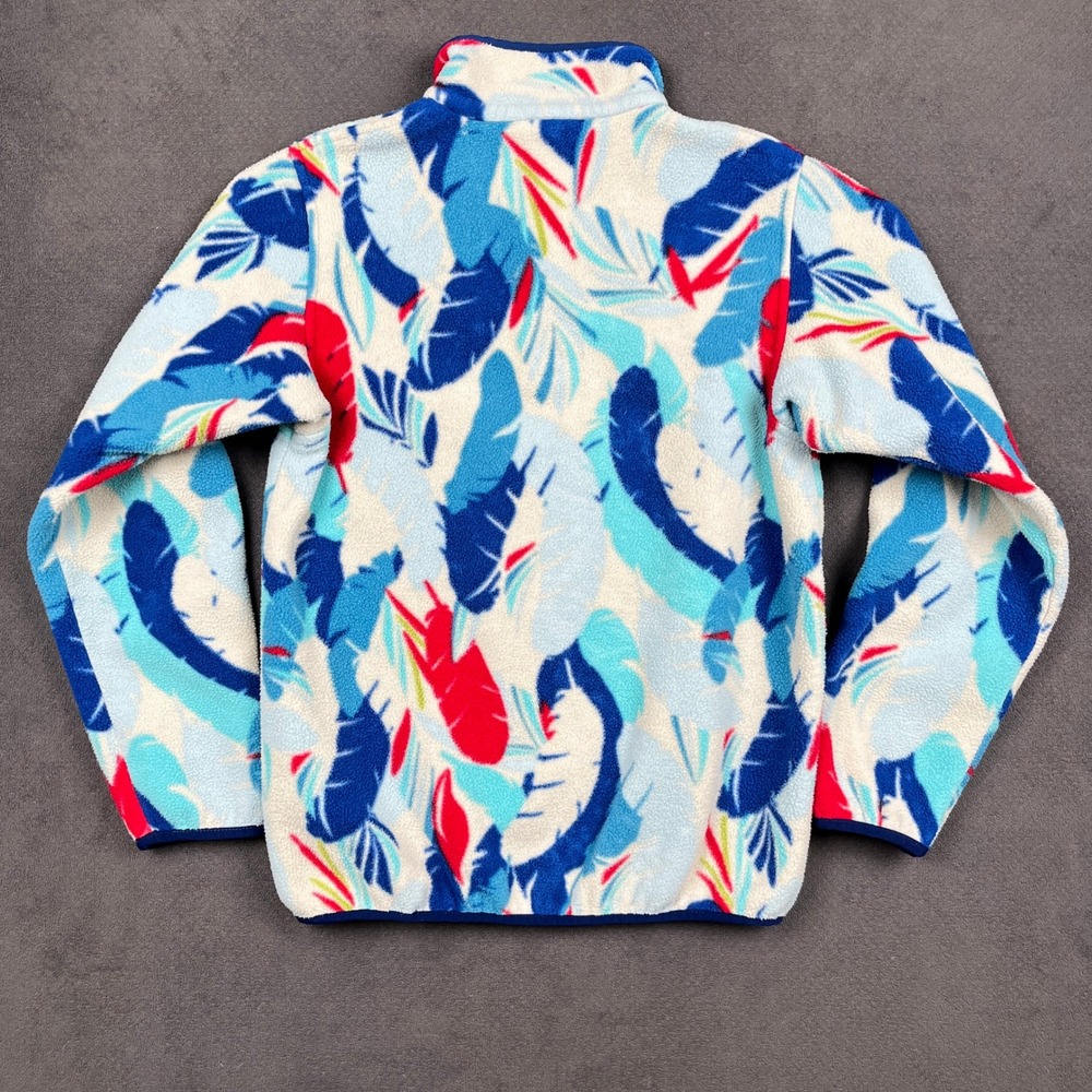Patagonia Synchilla Snap-T Pullover Womens Small Blue Feathers Fleece 25455 - Picture 3 of 10